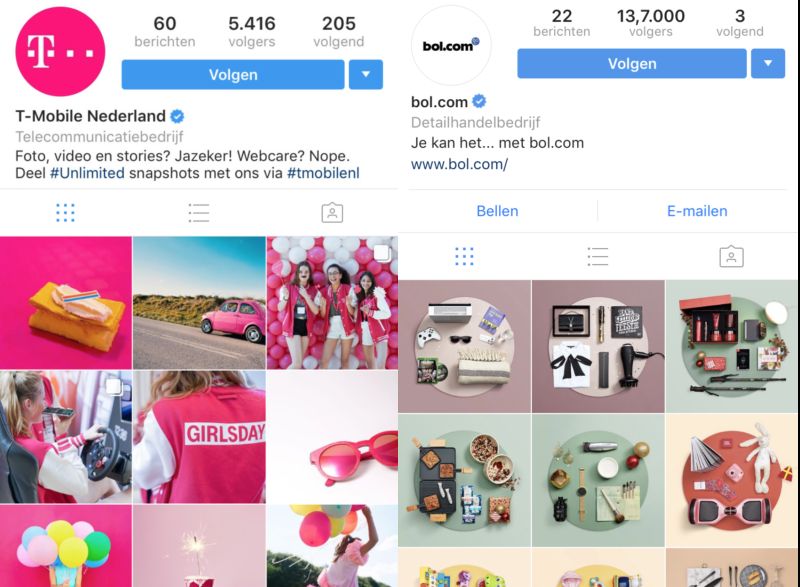 succesvol instagram account visueel huisstijl