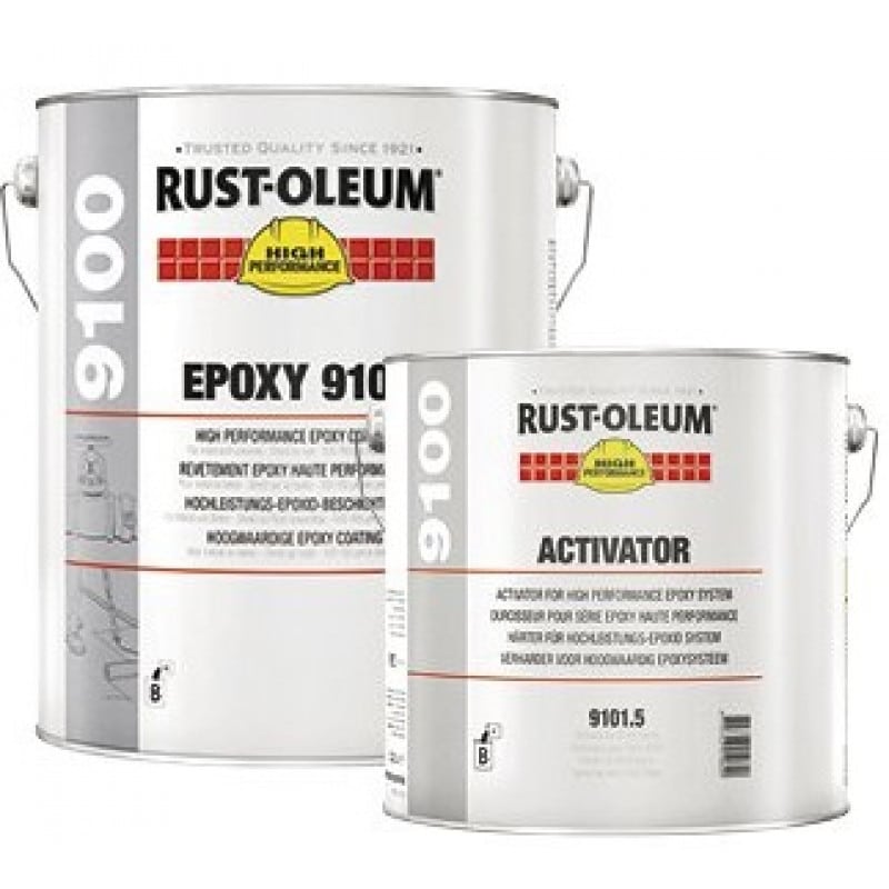 Rust-Oleum 9100 Epoxy Topcoat Ba. Transp.Set + Hs Verharder
