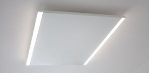 Plafondverwarming met verlichting